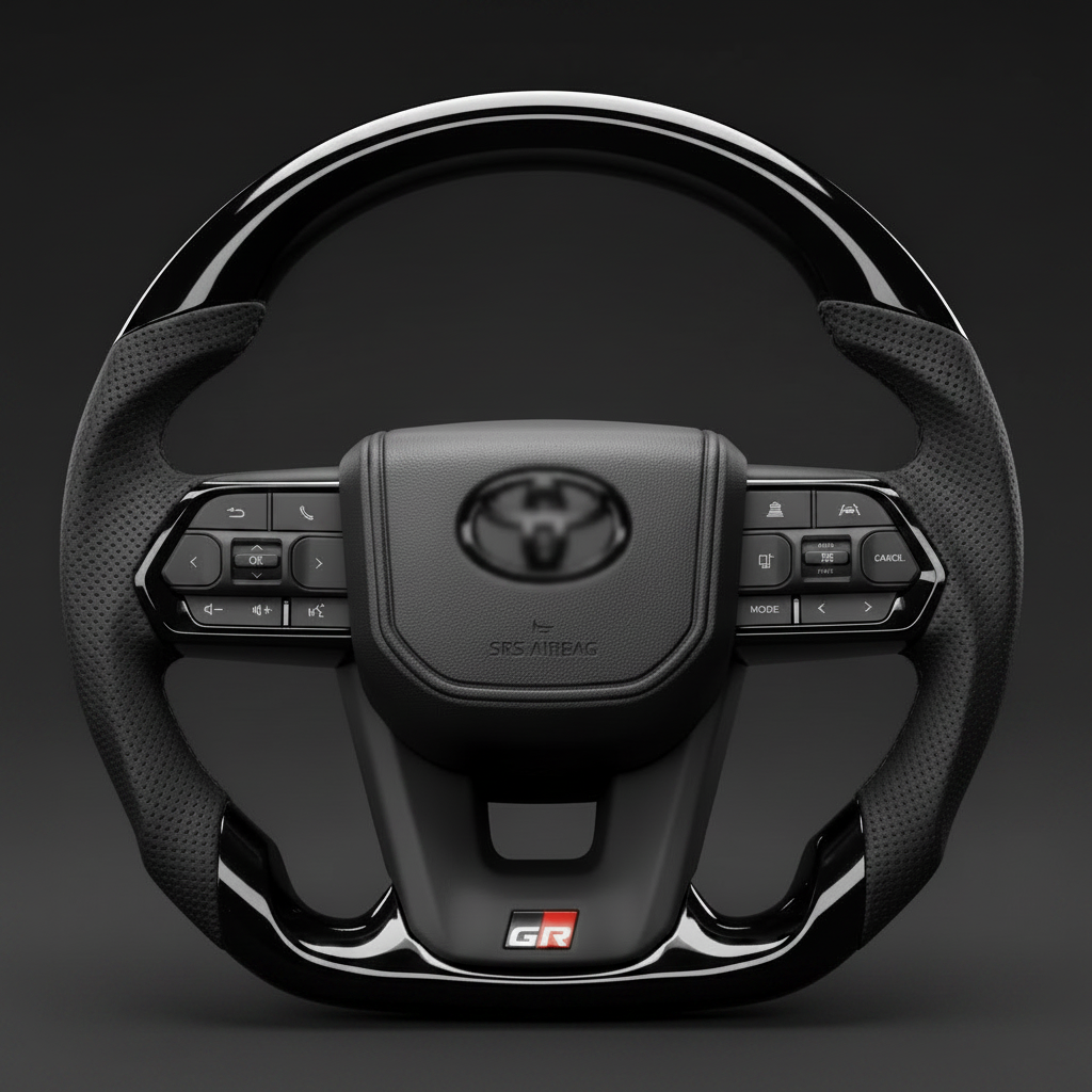 Toyota GR Steering Wheel - Heavy Logo Blur